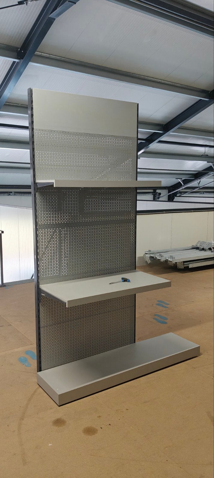 7 secties TEGO wandstelling winkelstelling display showroom, Ophalen, Zo goed als nieuw