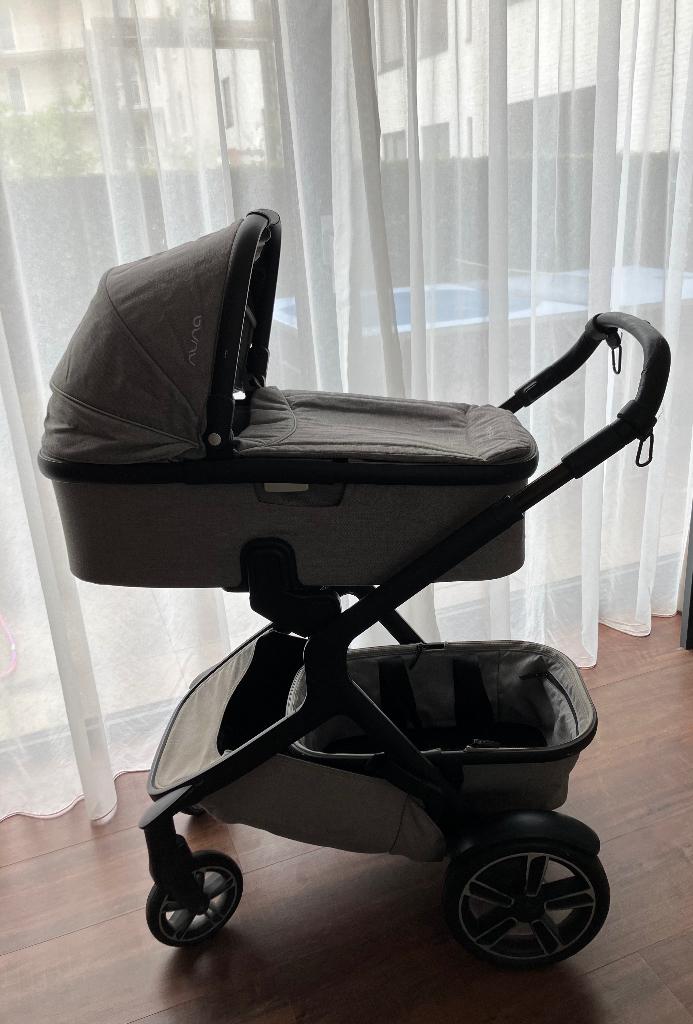 Kinderwagen Nuna demi grow grijs, Kinderen en Baby's, Kinderwagens en Combinaties, Gebruikt, Verstelbare duwstang, Ophalen, Kinderwagen