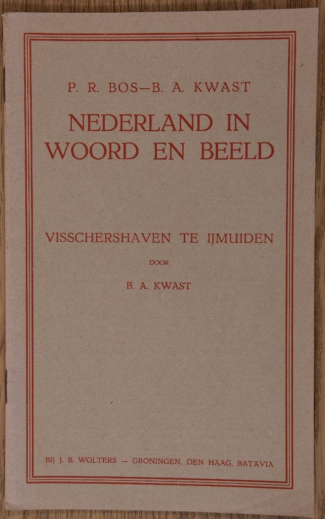 Schoolplaat boekje    Visschershaven te IJmuiden, Ophalen of Verzenden, Stad- en Dorpsgezichten