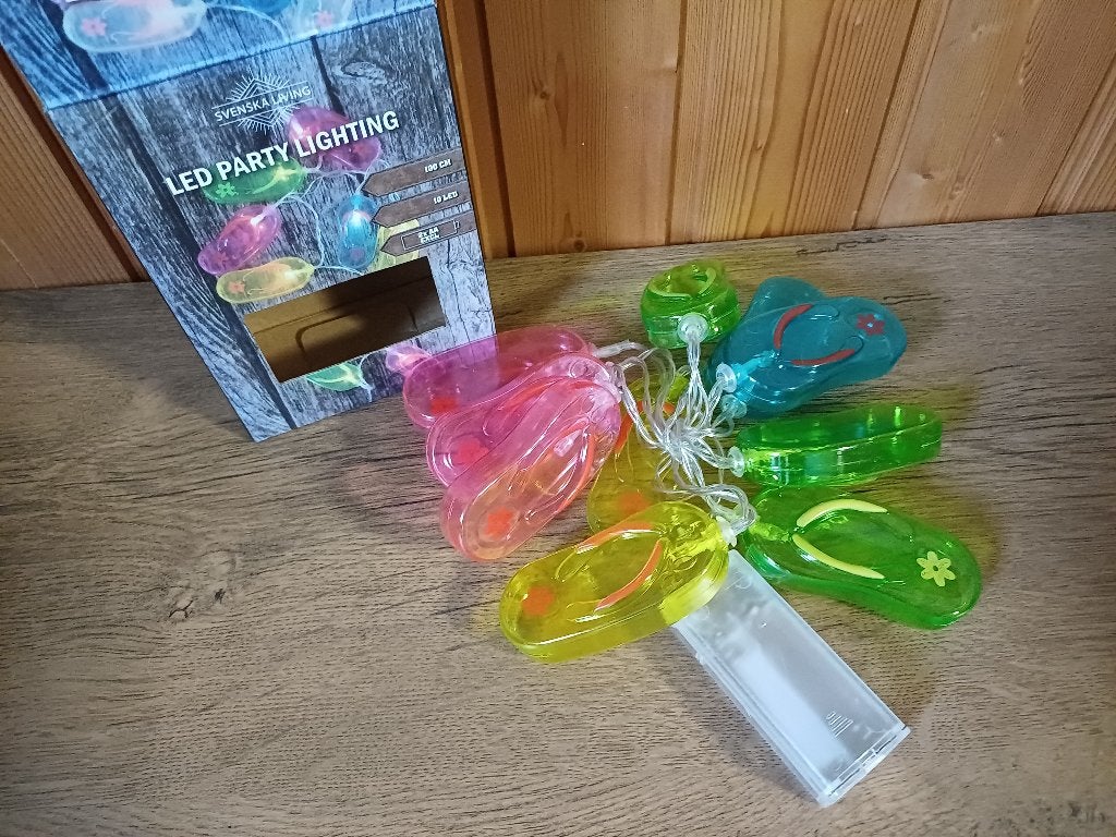 Grappige lichtsnoer met slippers, Versiering, ., Nieuw, Ophalen of Verzenden