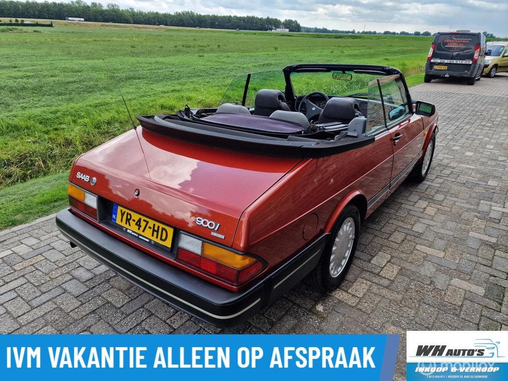 Saab 900 Cabrio 2.0i-16 Super Nette Staat! apk 14-07-2027, Auto's, Voorwielaandrijving, Gebruikt, 4 cilinders, Cabriolet