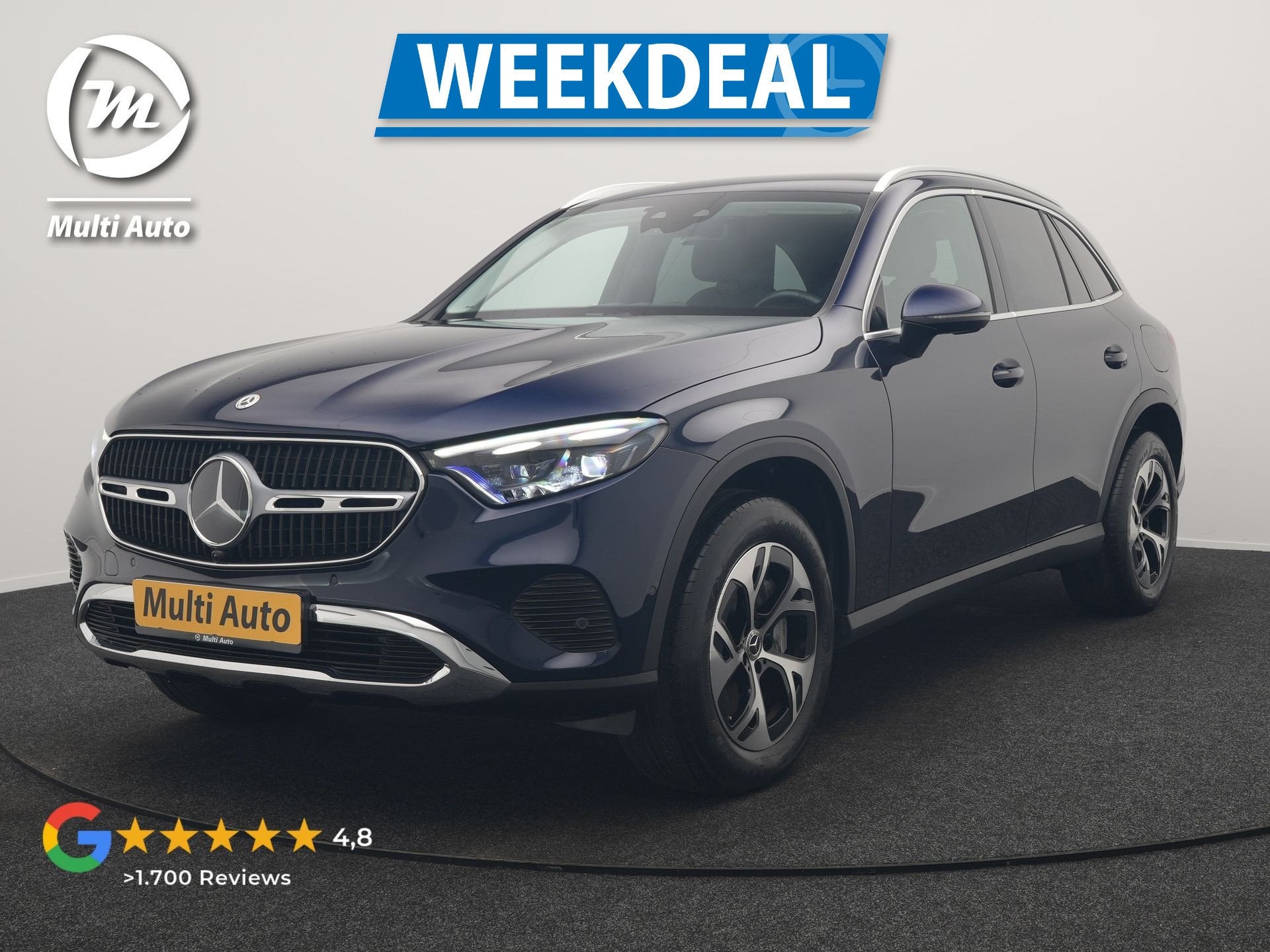 Mercedes-Benz GLC 300e 4MATIC Avantgarde PHEV 313pk Dealer O, Auto's, Automaat, Dealer onderhouden, Gebruikt, Zwart