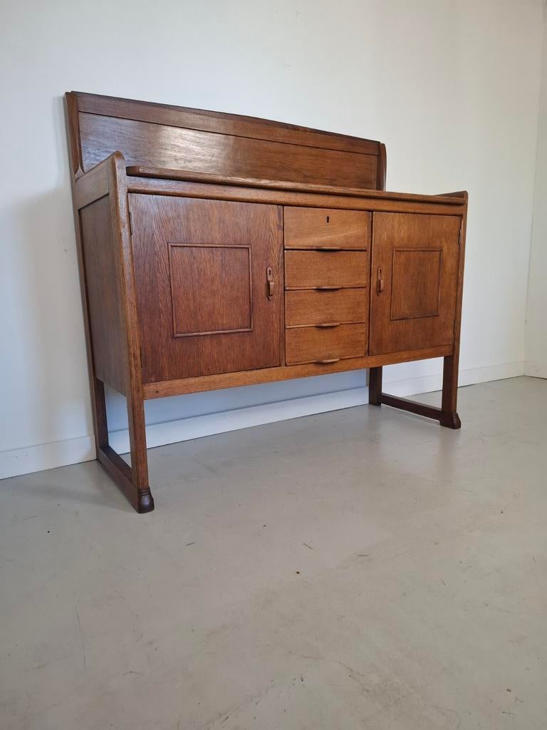 Art deco dressoir haagse school kast jaren 20 highboard, Antiek en Kunst, Ophalen