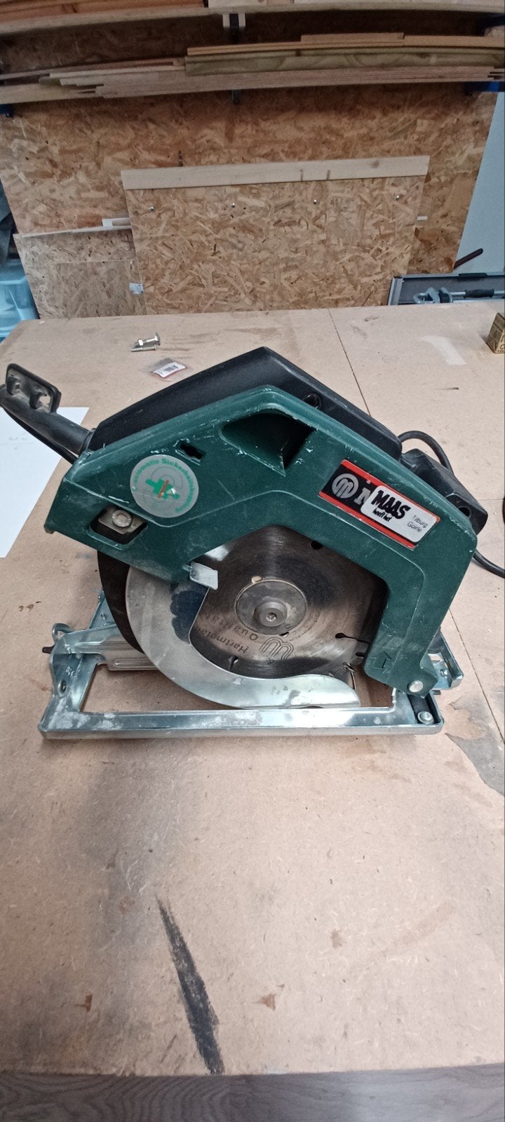 Metabo handcirkelzaag Ks0852S, Doe-het-zelf en Verbouw, Gereedschap | Zaagmachines, Ophalen, Gebruikt, Cirkelzaag, 30 tot 70 mm