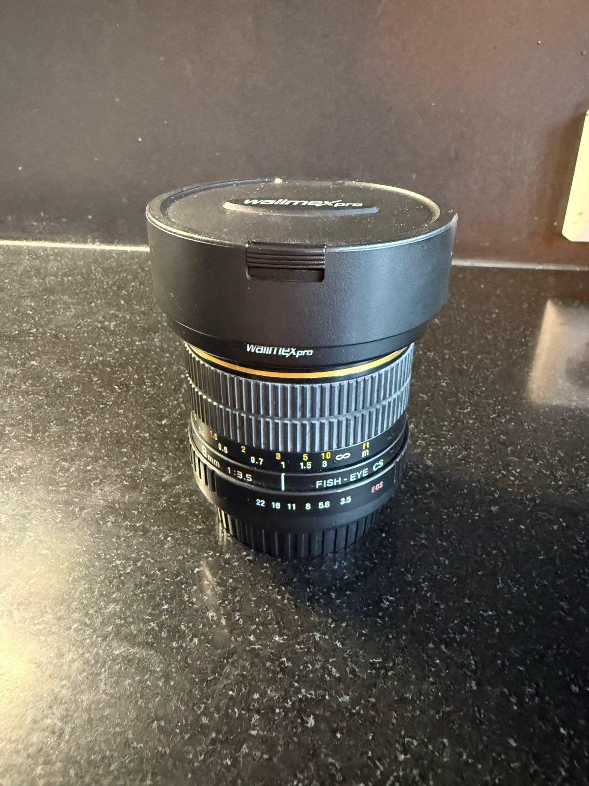 Walimex Pro 8mm 1:3.5 Fisheye CS Canon EF-S, Overige merken, Fisheye-lens, Ophalen of Verzenden, Zo goed als nieuw