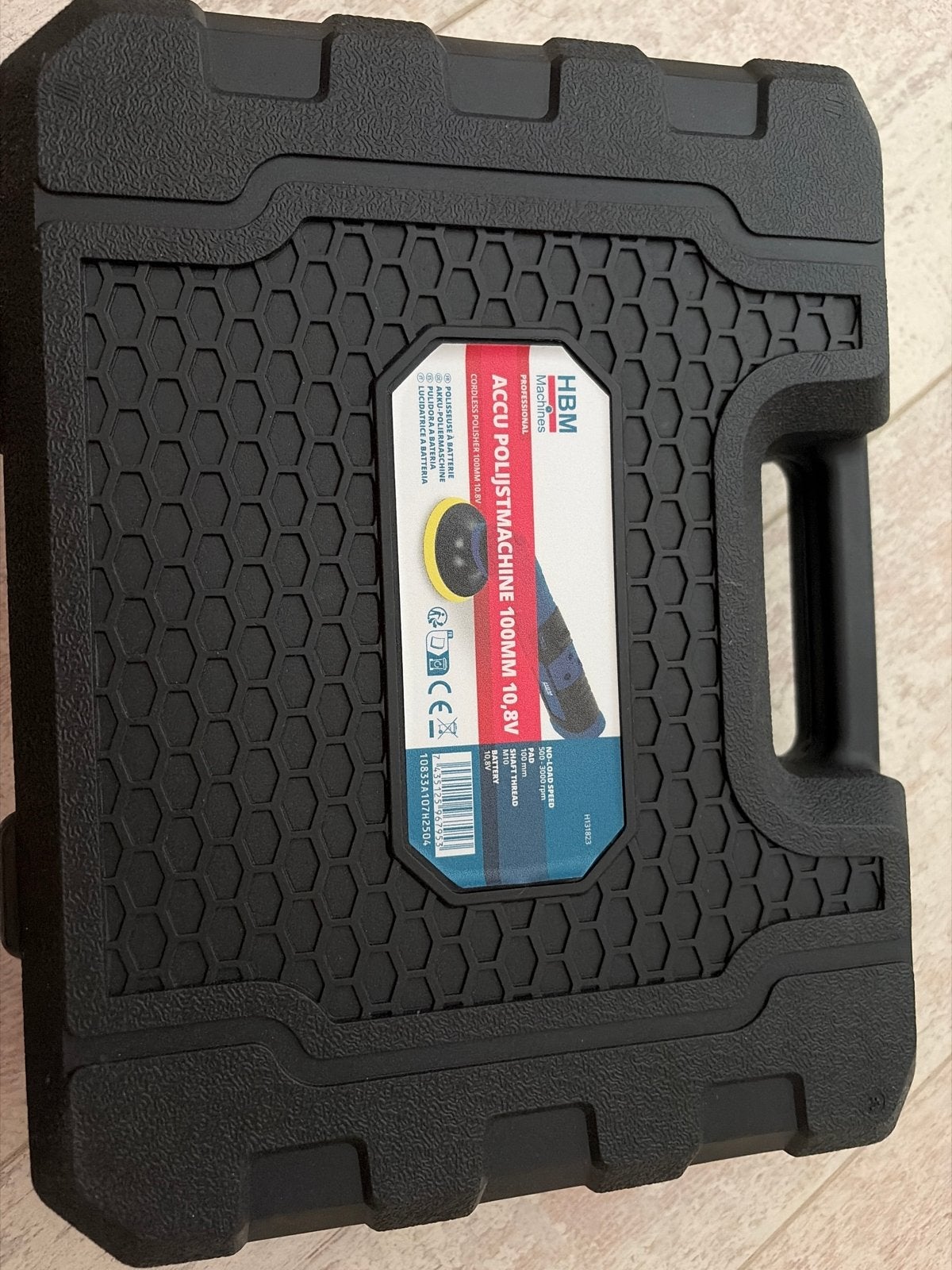HBM Accu Polijstmachine 100mm 10.8V met accessoires, Ophalen, Nieuw