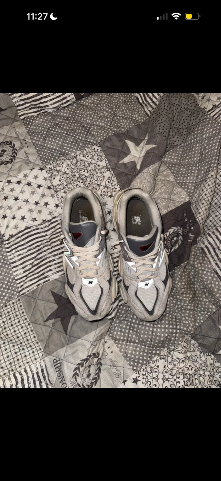New Balance 9060 Sneakers ( snel weg!), Ophalen of Verzenden, Gedragen, Grijs, Sneakers of Gympen