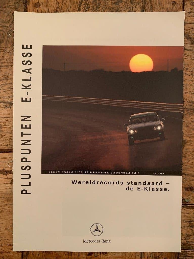 Product informatie brochure Mercedes-Benz E-klasse W211 2005, Nieuw, Mercedes-Benz, Mercedes, Ophalen of Verzenden