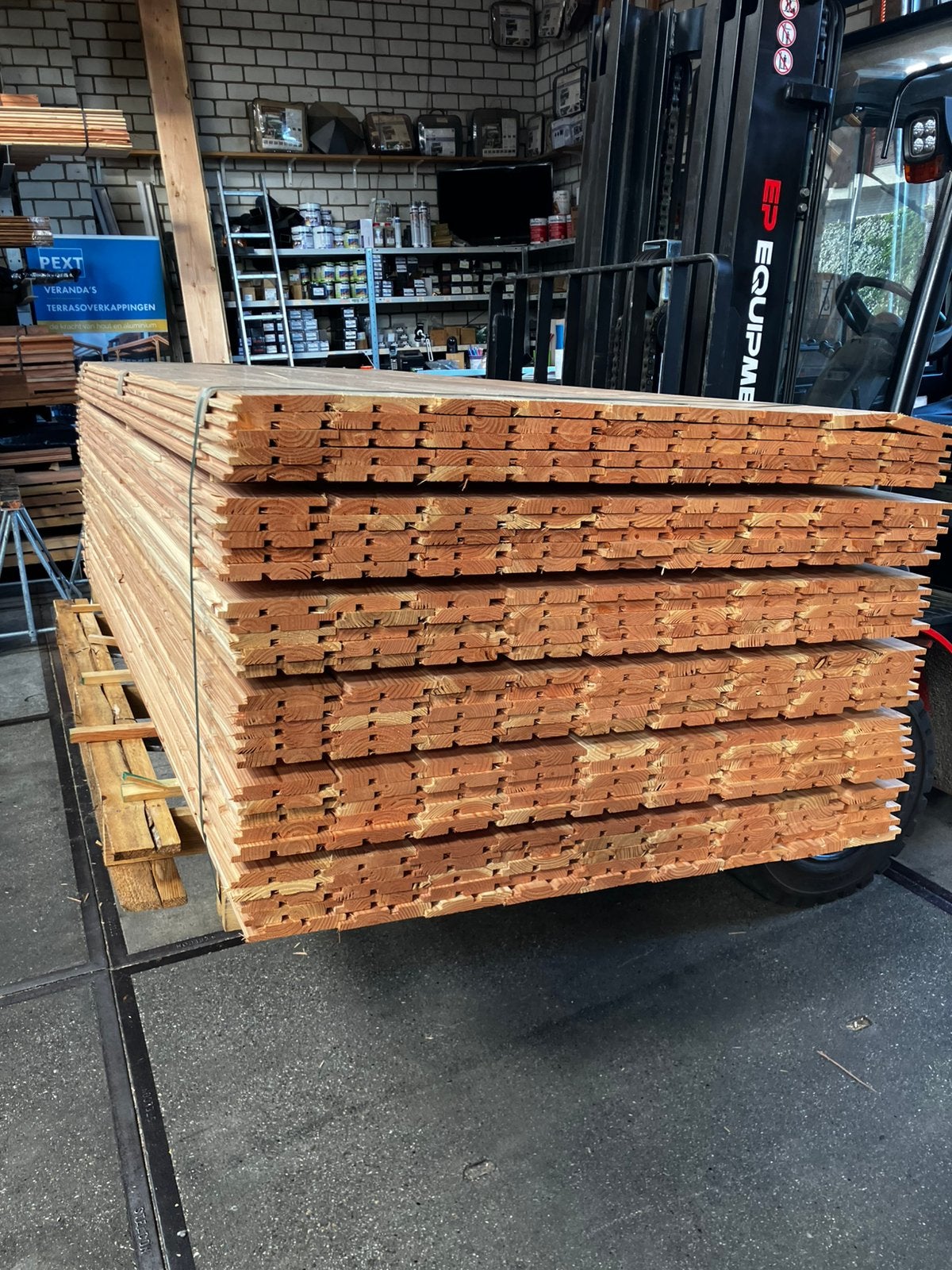 Douglas deens dubbel rabat, Ophalen, Zo goed als nieuw, 250 cm of meer, Planken