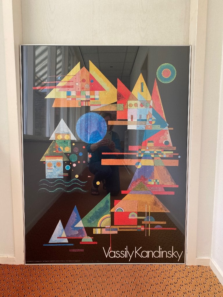 Reproductie Kandinsky ingelijst, Antiek en Kunst, Ophalen