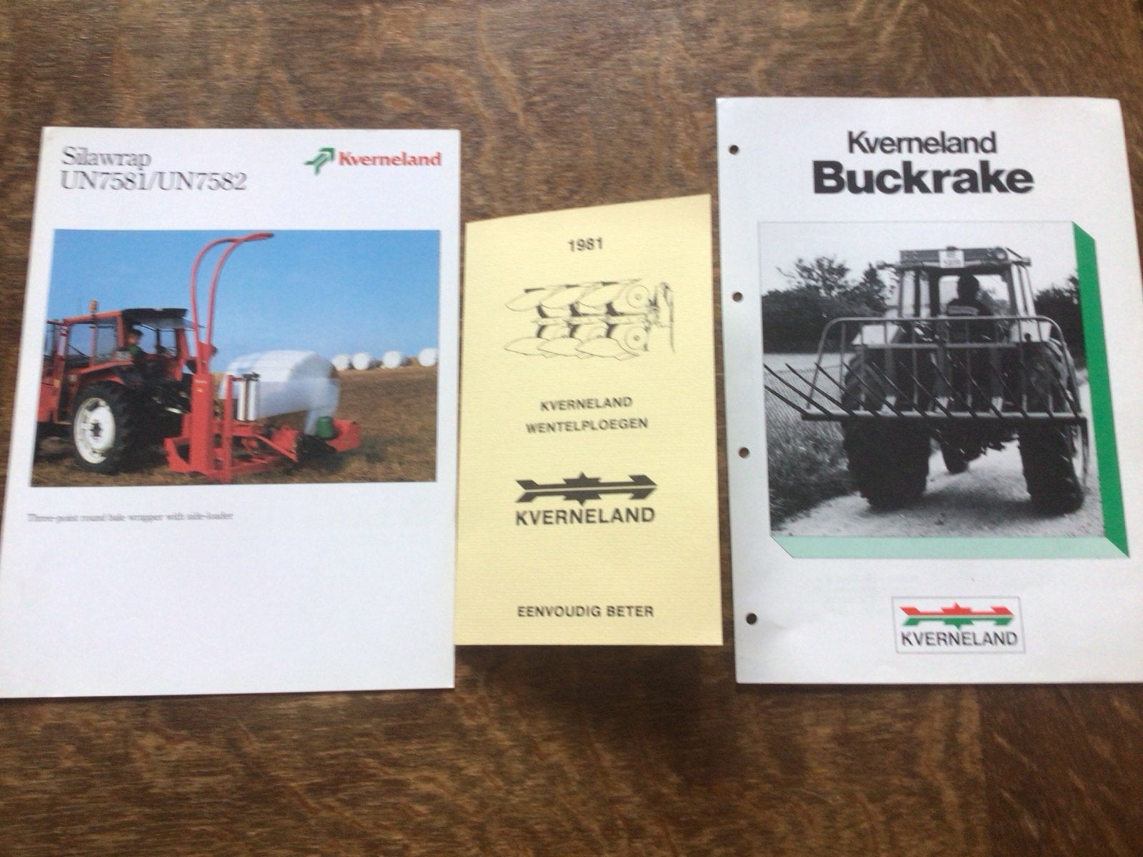 Kverneland folders: Silawrap, Wentelploegen, Buckrake, Ophalen of Verzenden, Zo goed als nieuw