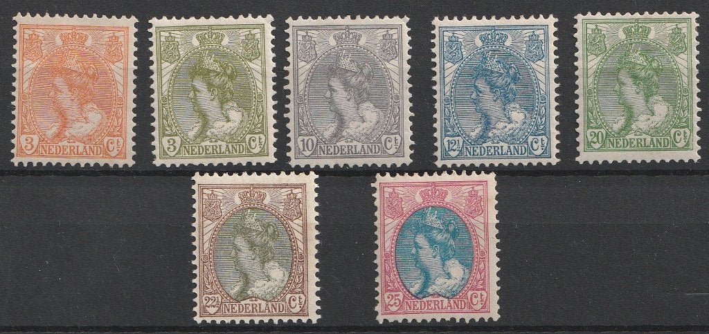 56-71 1899/1914 8 zegels MLH 56,57,62,63,68,70en 71, Postzegels en Munten, Ophalen of Verzenden, T/m 1940, Postfris