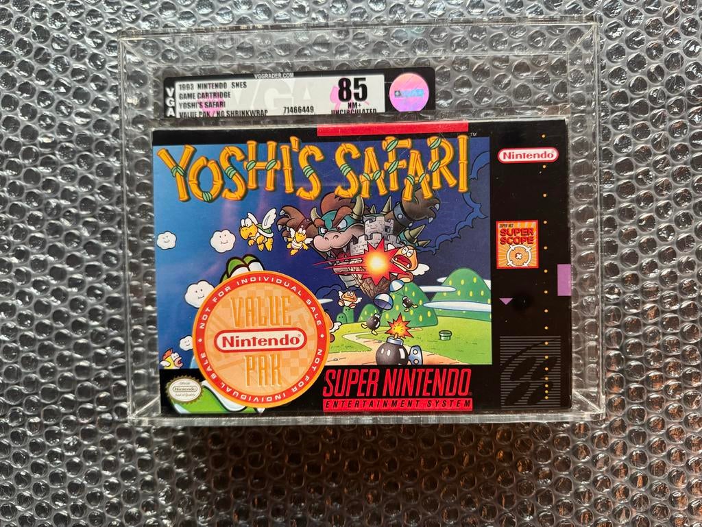 Yoshi's Safari SNES USA Sealed VGA 85, Spelcomputers en Games, Games | Nintendo Super NES, Gebruikt, Shooter, 1 speler, Ophalen of Verzenden