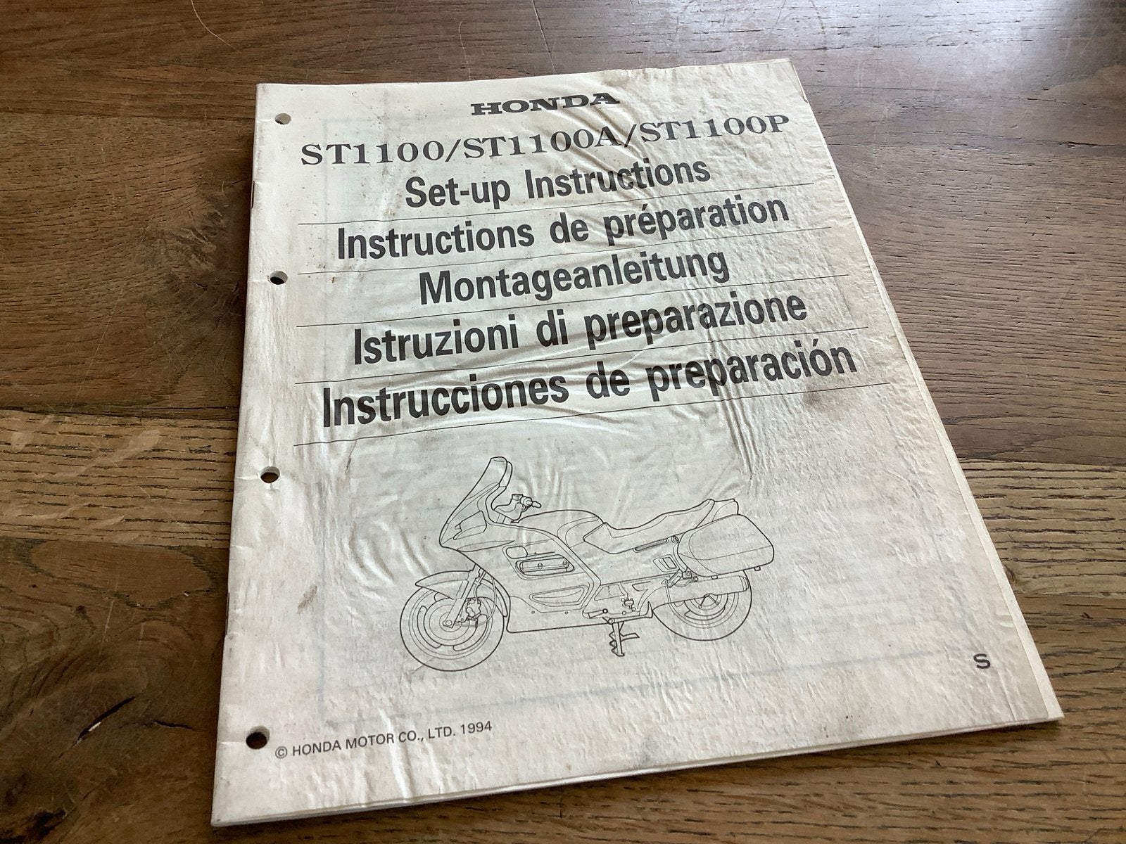 Honda ST1100/ST1100A/ST1100P Set-up Instructies. (6), Motoren, Verzenden, Honda