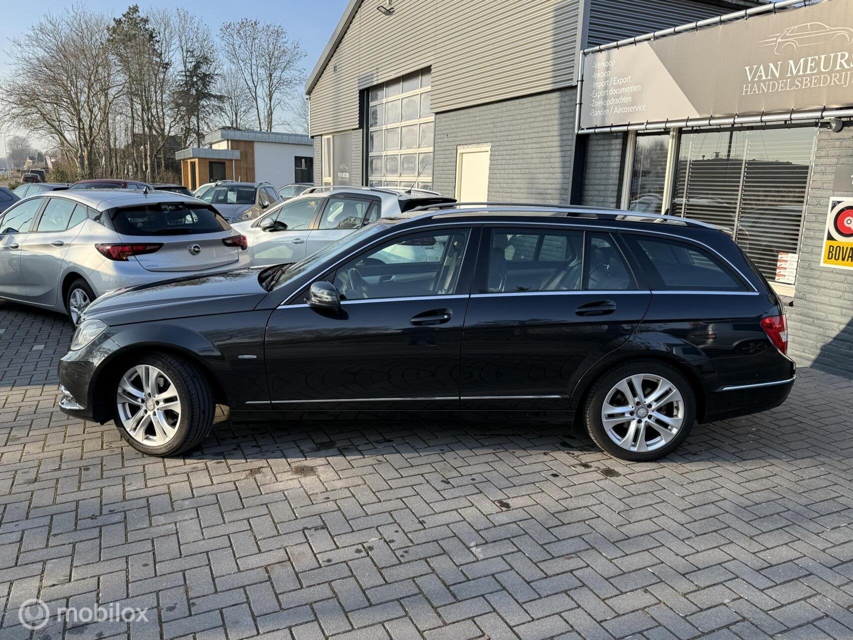 Mercedes C-klasse Estate 180 Business Class Avantgarde, Clim, Auto's, Automaat, Euro 5, Zwart, Zwart