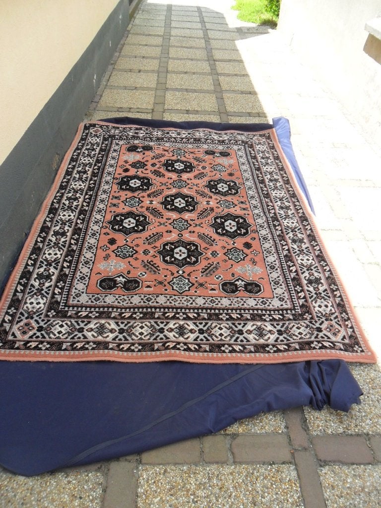 Zwaar vloerkleed – 2.25 x 1.57, Ophalen, Gebruikt, 150 tot 200 cm, 200 cm of meer