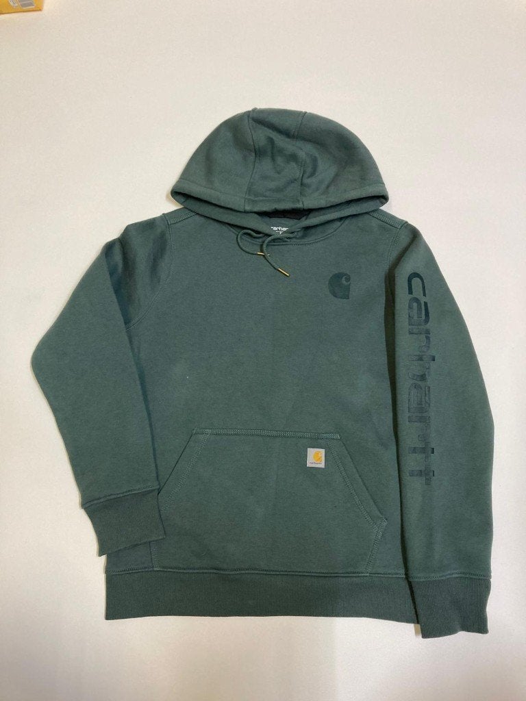 Y2k 2000s Carhartt Hoodie - M - Relaxed Fit - Green, Maat 48/50 (M), Carhartt, Ophalen of Verzenden, Zo goed als nieuw