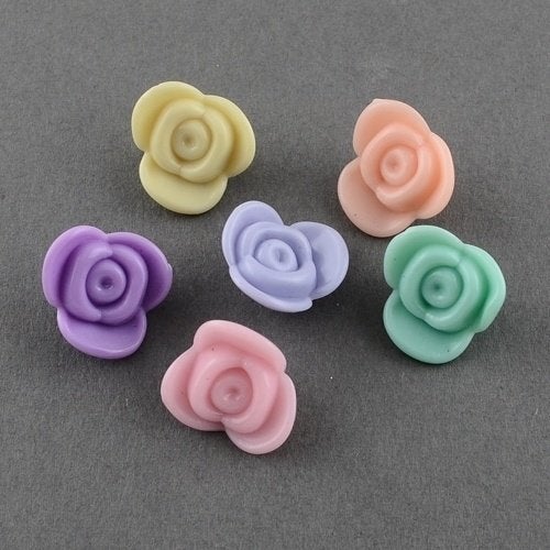 100 Roosjes gekleurd15mm, Info@hobbymagic.nl, Hobbymagic, Nieuw, Verzenden