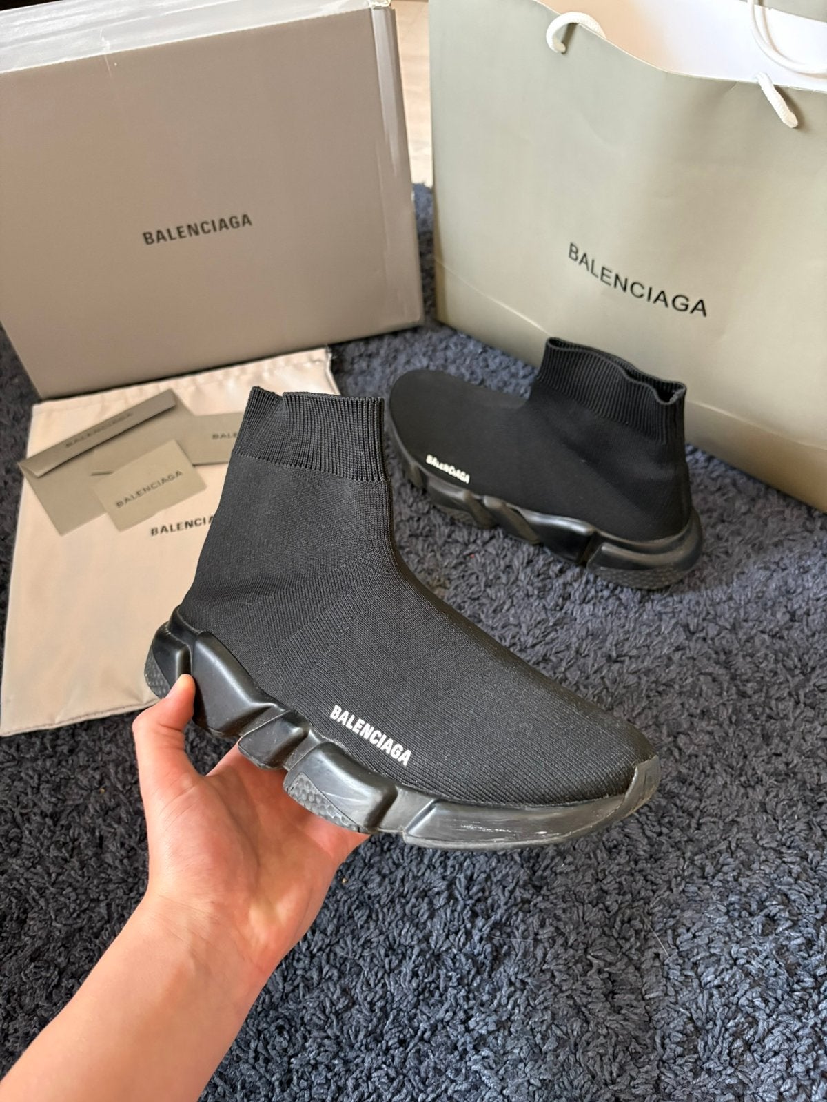 Balenciaga speed trainer 1.0, Ophalen of Verzenden, Zo goed als nieuw, Zwart