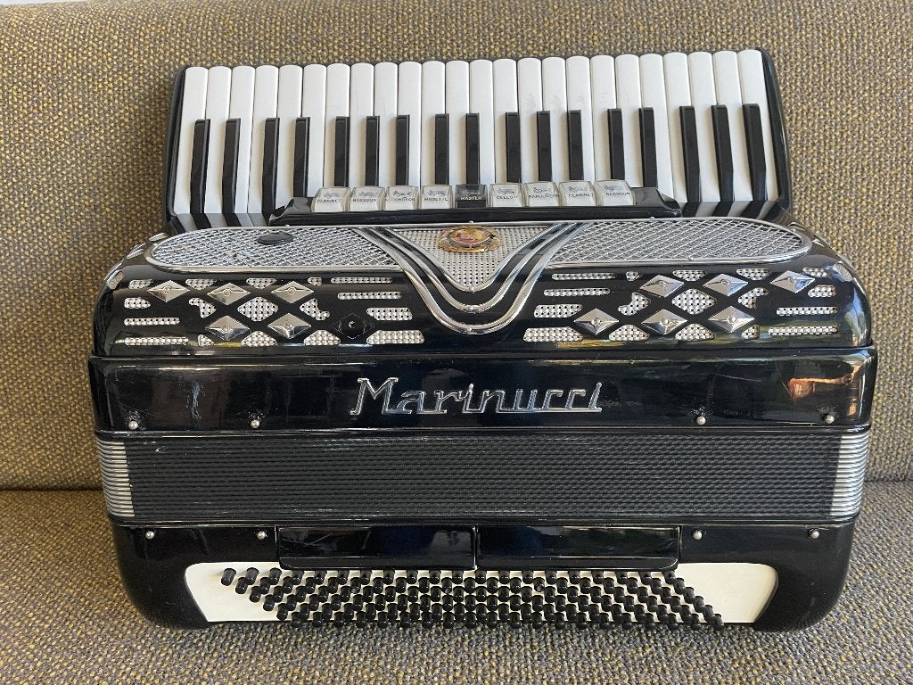 Mooie Marinucci accordeon . 4 korig .Musette .120 bas ., Muziek en Instrumenten, Gebruikt, Met koffer, Toetsaccordeon, Ophalen of Verzenden