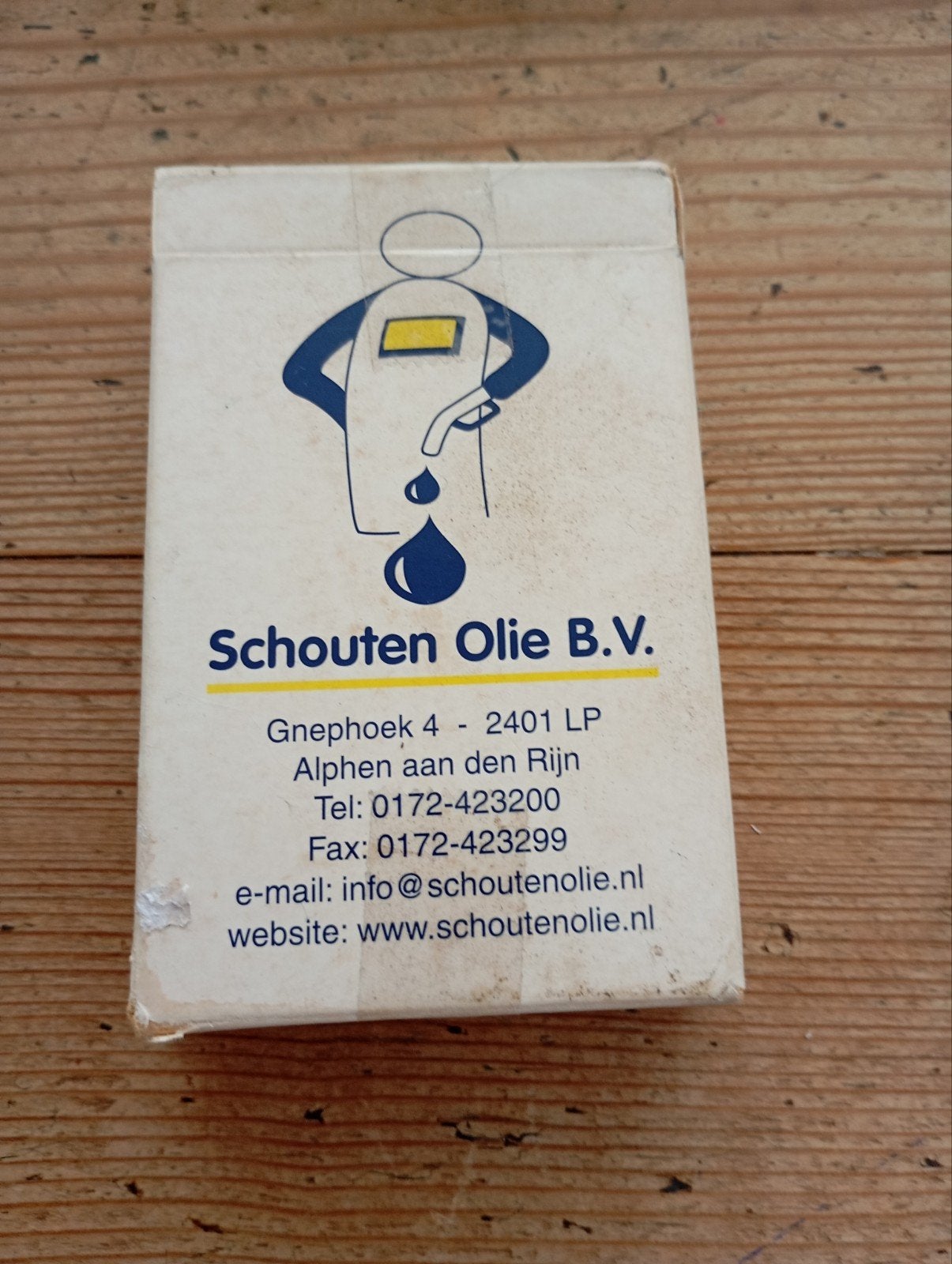 Vintage Schouten Olie B.V. kaartspel, Ophalen of Verzenden