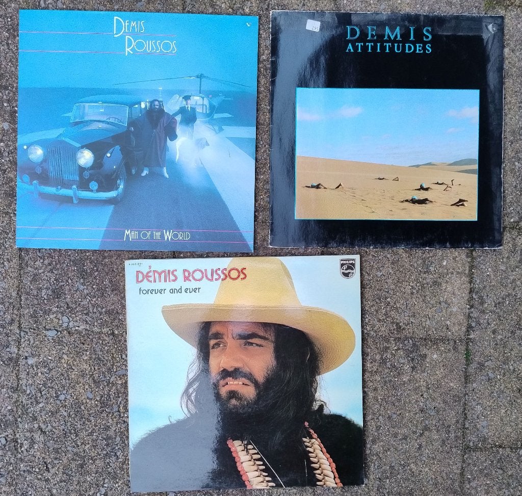 3x LP DEMIS ROUSSOS ex Aphrodite's Child, Cd's en Dvd's, Vinyl | Pop, LP, Pop, Ophalen of Verzenden, Zo goed als nieuw