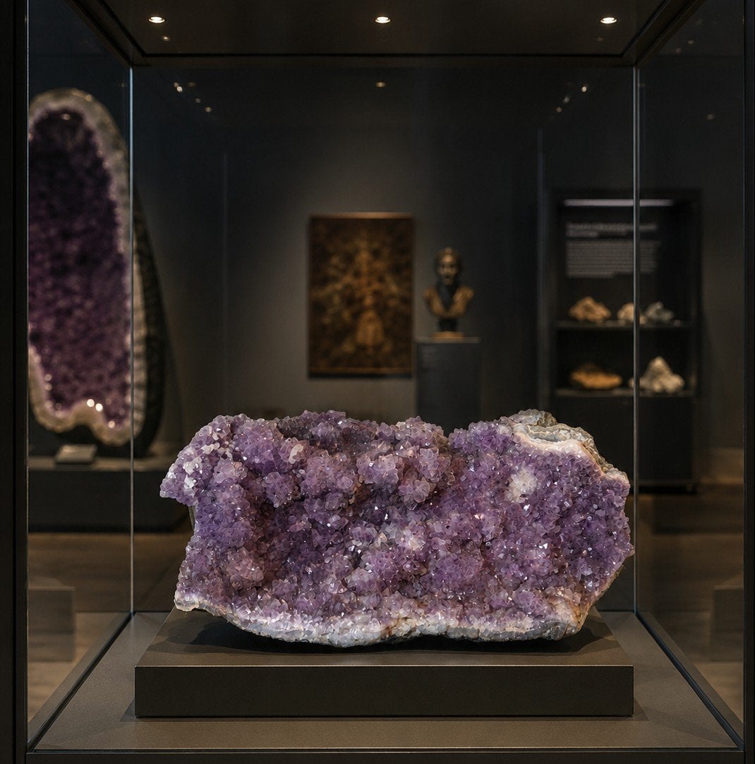 Grote Amethist Geode uit Namibië - 40-50cm, 15-17kg, Verzamelen, Mineralen en Fossielen, Ophalen of Verzenden, Mineraal