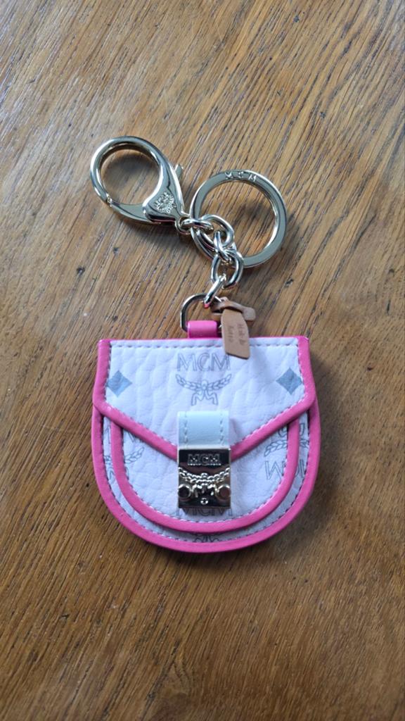MCM Sleutelhanger / Tasbedel - Roze en Wit, Ophalen of Verzenden, Nieuw, Merk