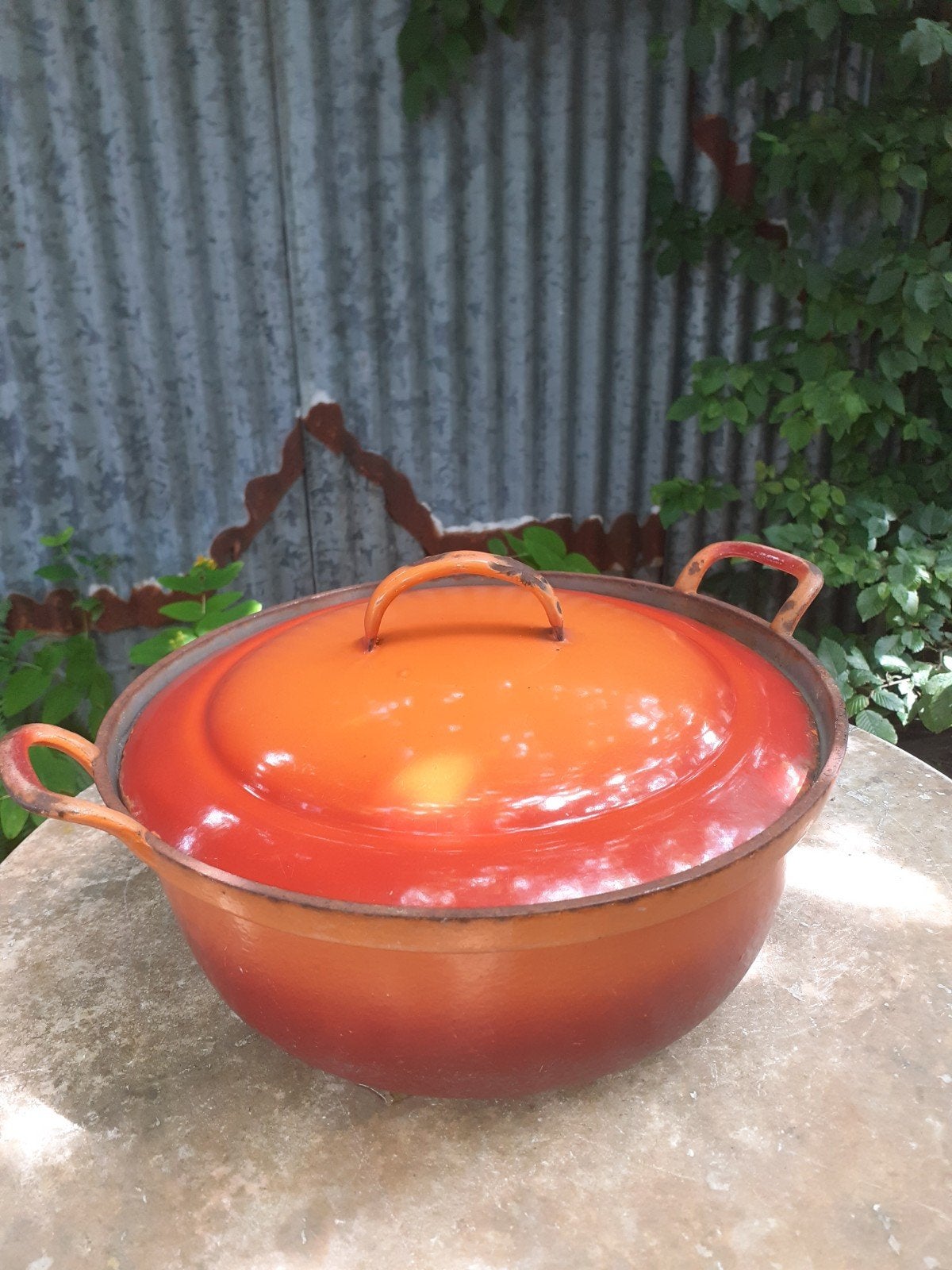 Zware geëmailleerde 5 liter pan, Antiek en Kunst, Ophalen
