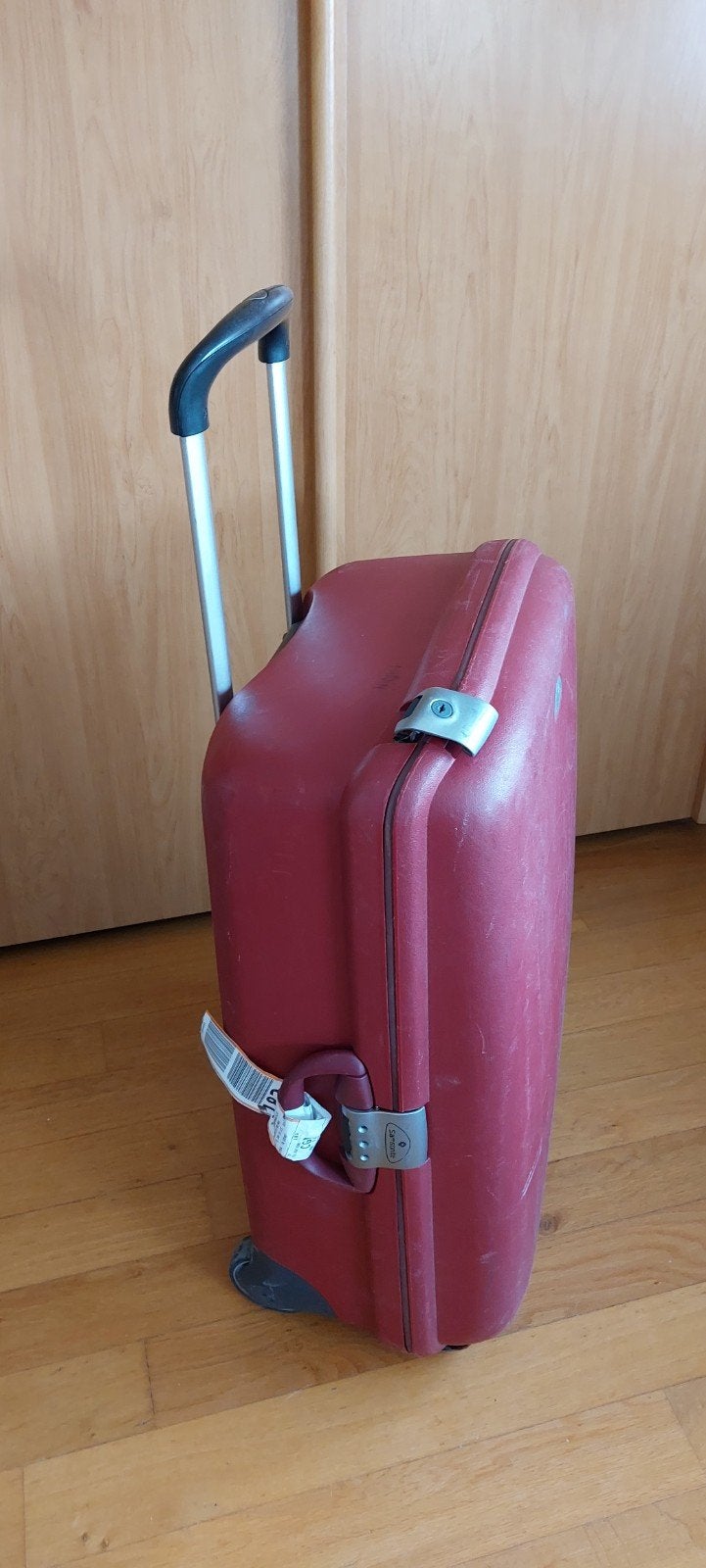 Samsonite koffer op wielen, Ophalen of Verzenden, Gebruikt, Hard kunststof, 70 cm of meer
