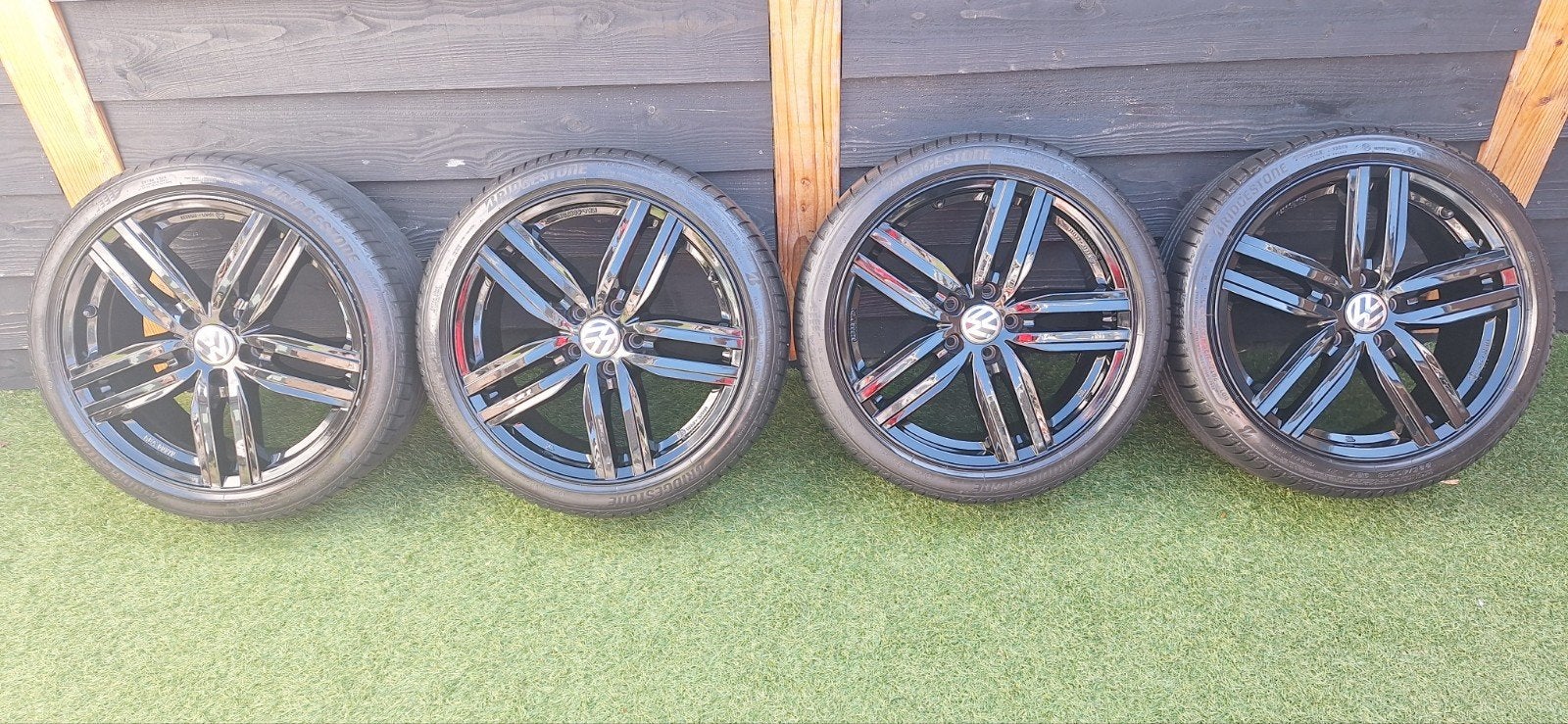 18 inch Zwart VW GOLF7 Salvador style. Audi/Skoda/Seat, Auto-onderdelen, Banden en Velgen, Ophalen, 18 inch, Gebruikt, Banden en Velgen