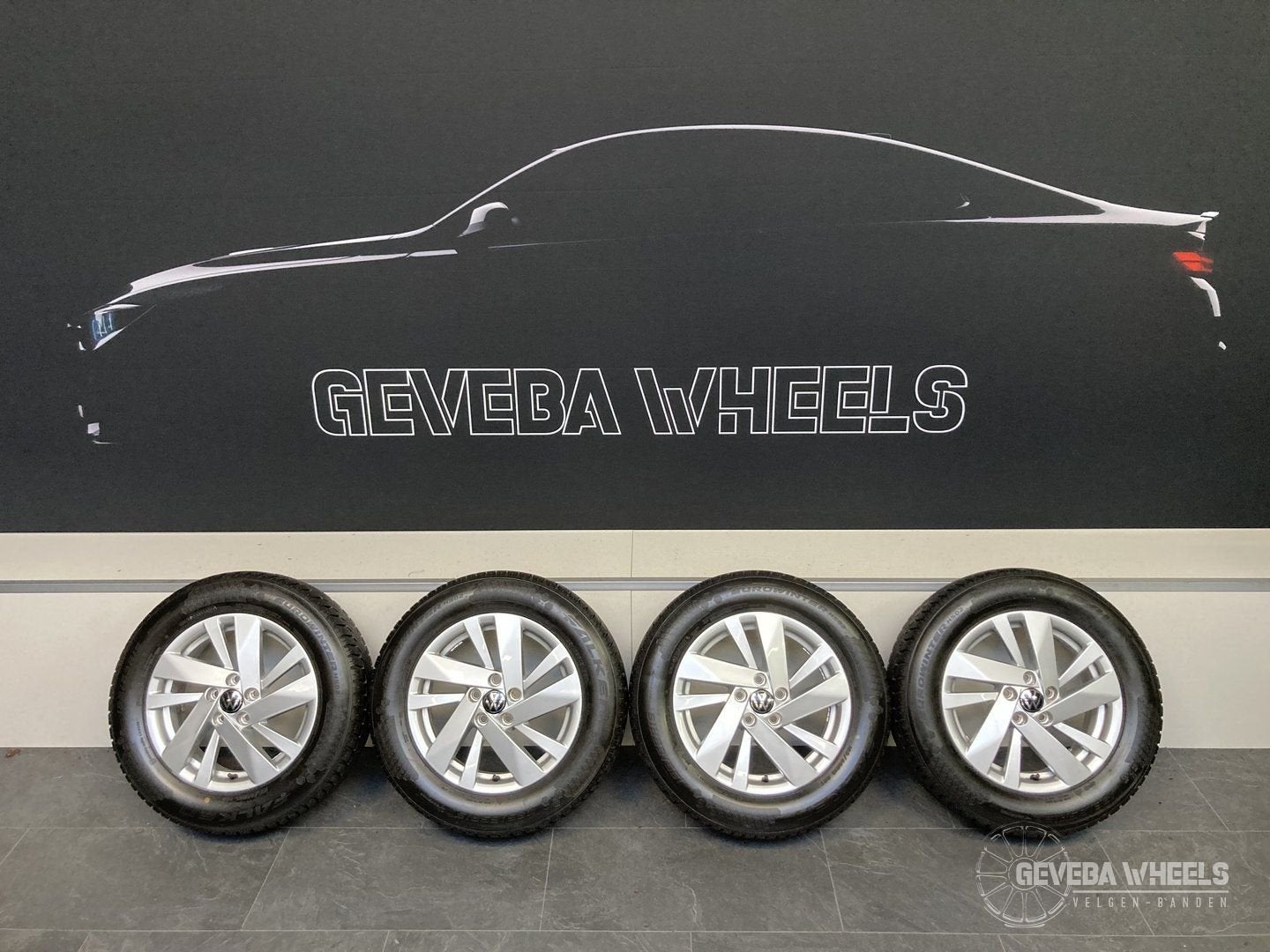15” originele Volkswagen Polo 2G0 velgen winterbanden 5x100, Gebruikt, 15 inch, -, -