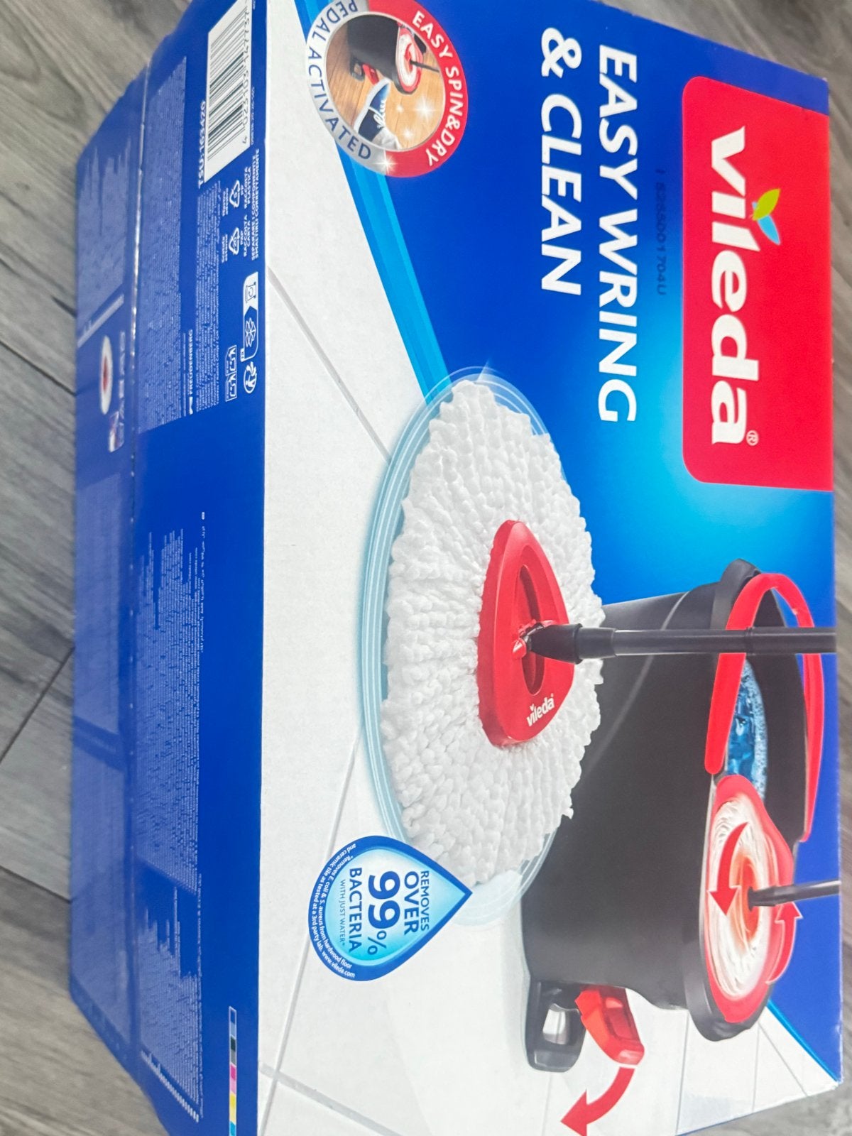 Vileda Easy Wring & Clean Mop en Emmer Set, Ophalen of Verzenden, Dweilemmer, -bak, of -wagen