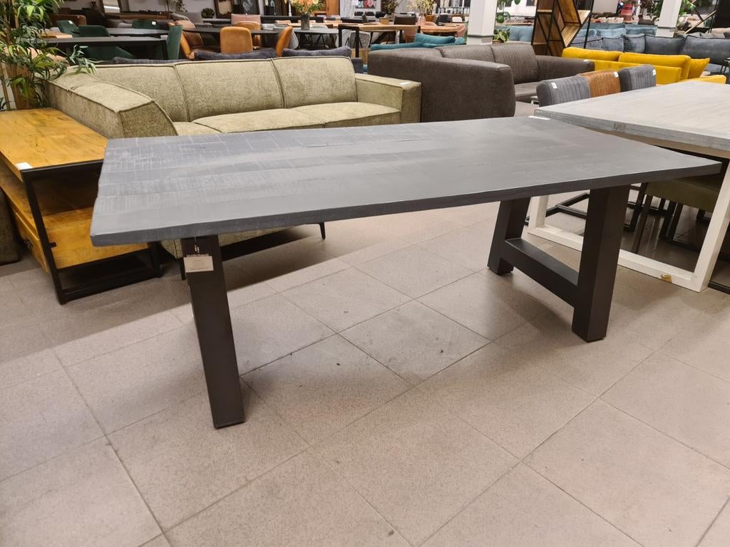 Nieuwe icathcers cod eettafel 200x100cm grey mango u-poot, Huis en Inrichting, Woonaccessoires | Overige, Nieuw, Ophalen
