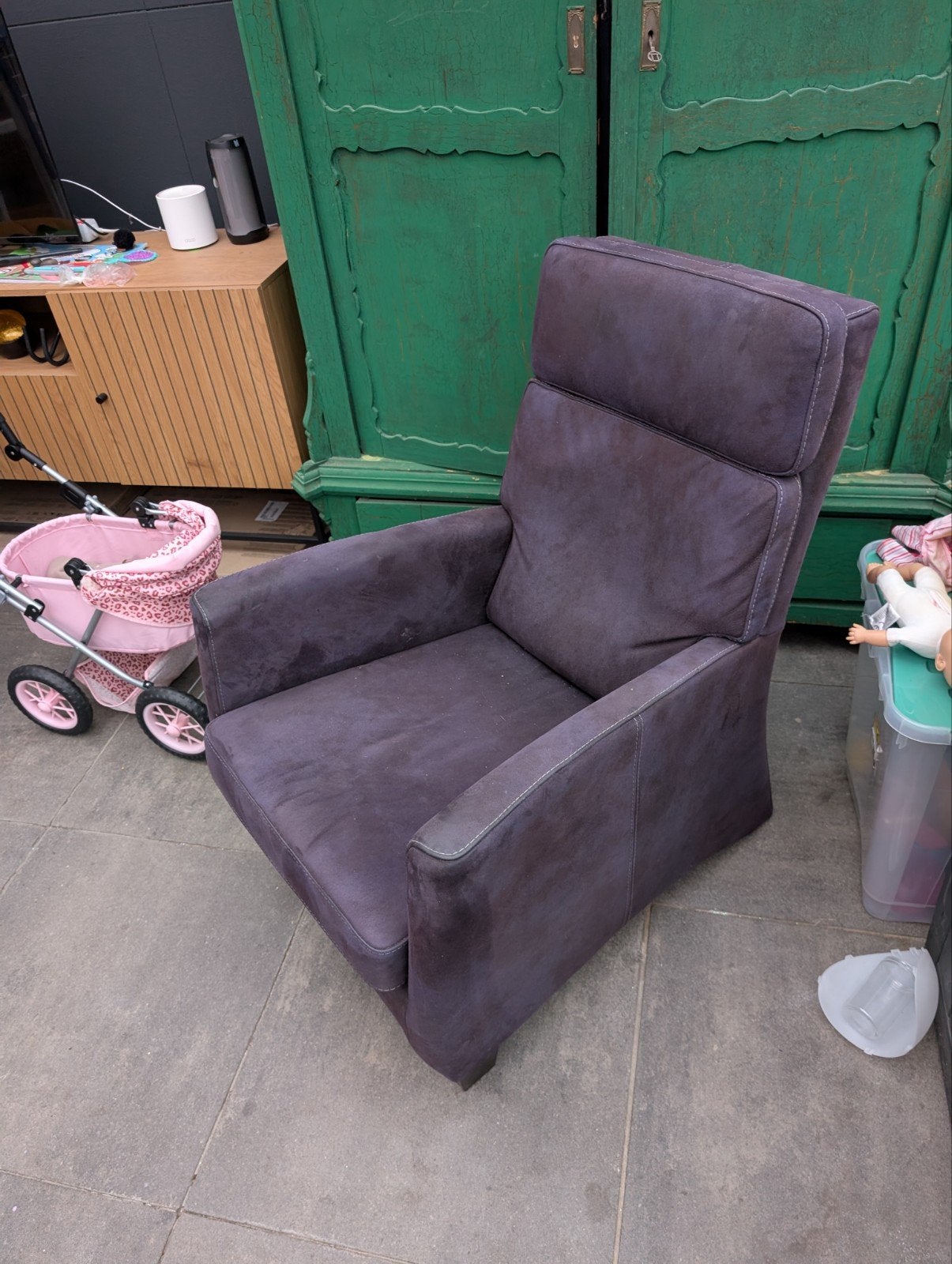 Comfortabele fauteuil, Huis en Inrichting, Ophalen, Gebruikt, Twee, Stof