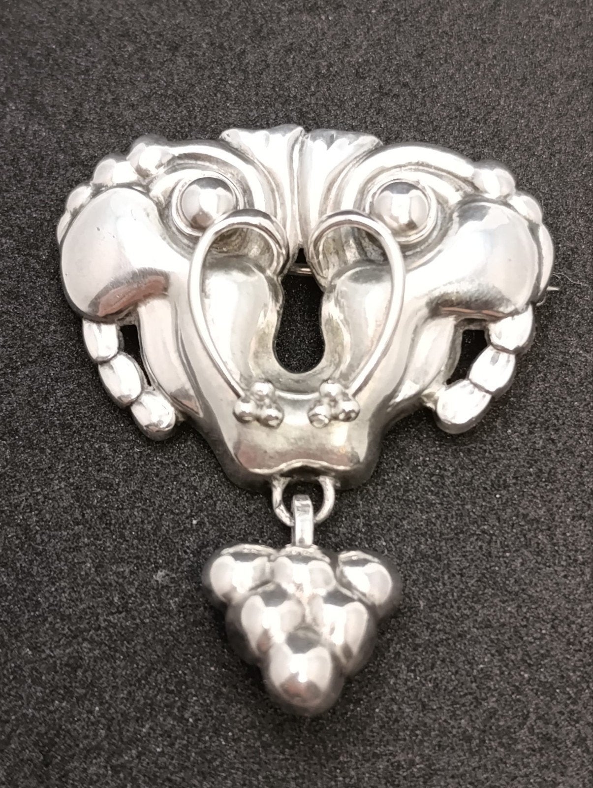Zeldzame Georg Jensen broche – ca. 1920 – verzamelobject, Ophalen of Verzenden, Zo goed als nieuw, Zilver, Zilver