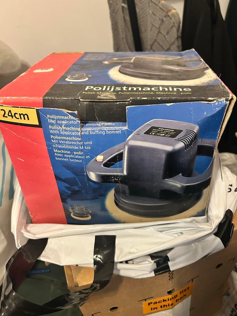 Polijstmachine met applicator en polijsthoes, Ophalen, Zo goed als nieuw