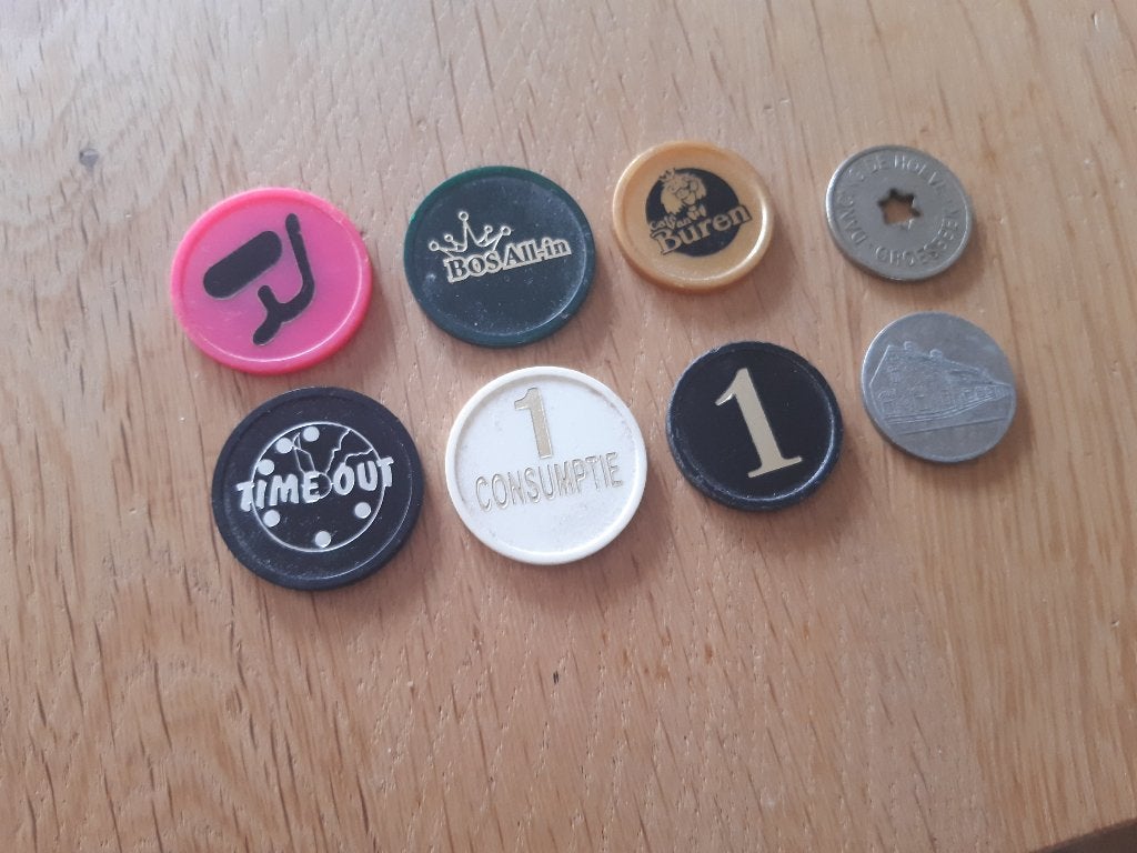 Te koop kleine verzameling consumptiemunten, consumptiemunt, Ophalen of Verzenden, Gebruikt