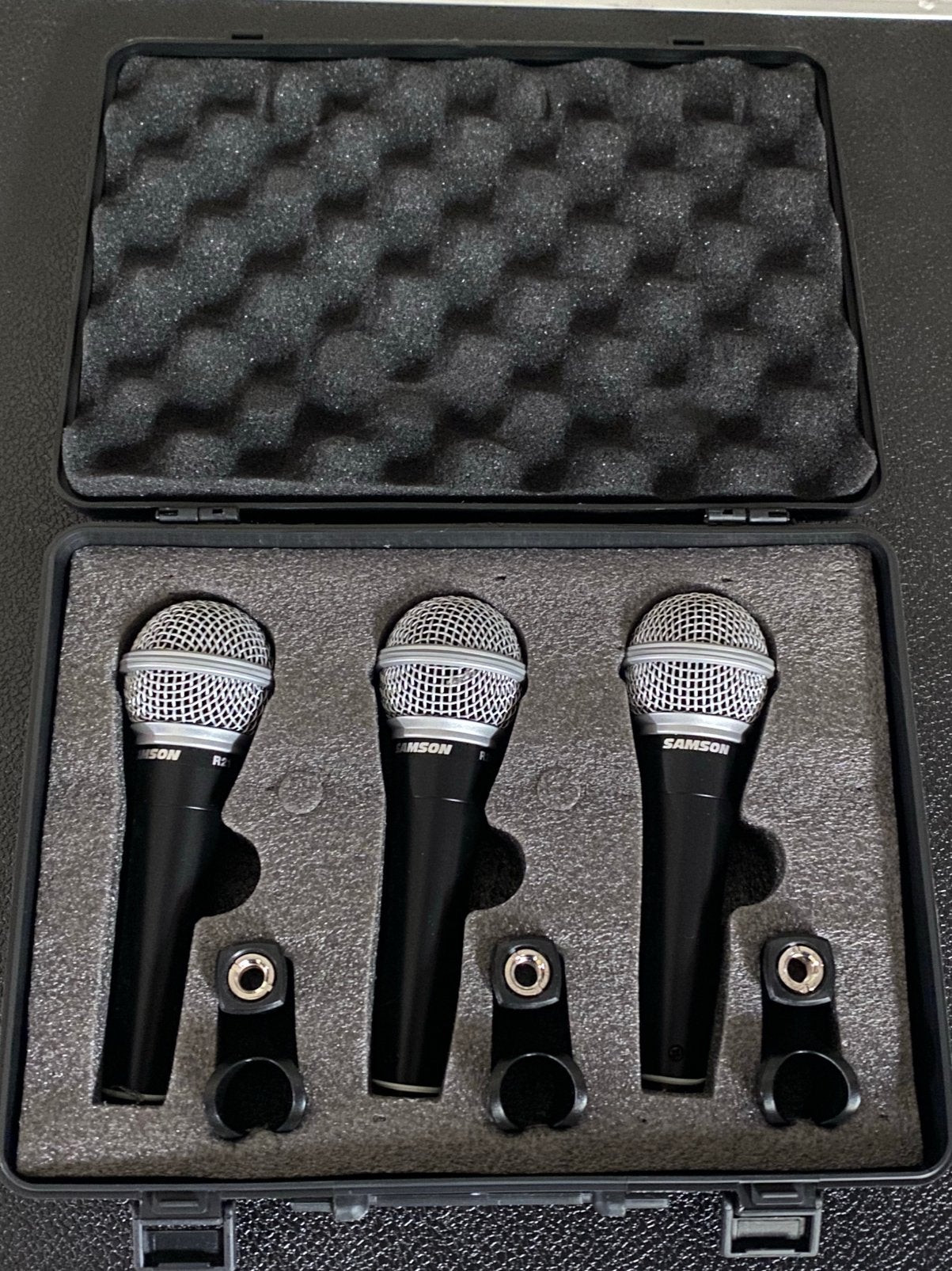 Volledig Nieuwe set van 3xSamson R21 microfoon met 3 houders, Ophalen of Verzenden, Nieuw, Zangmicrofoon