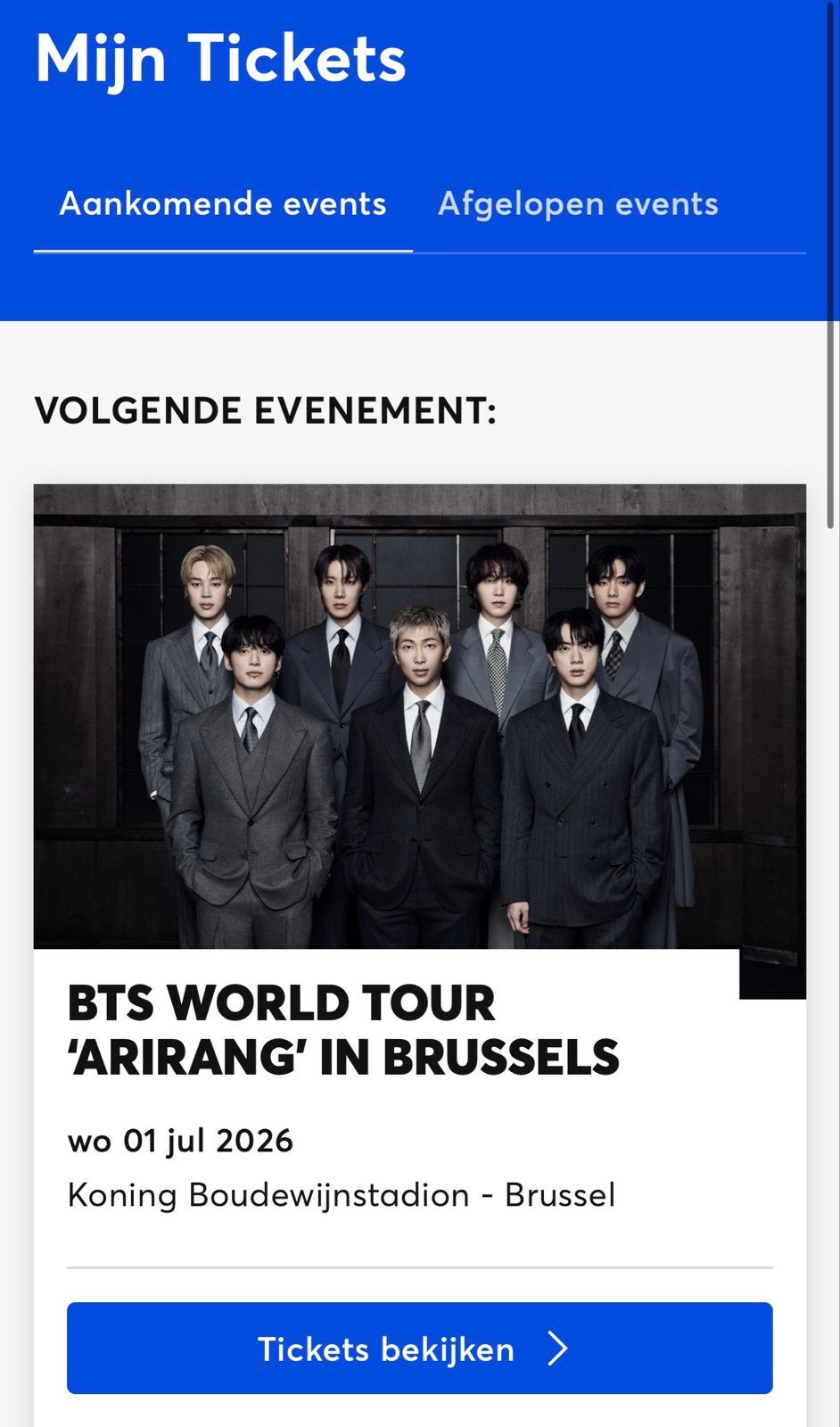 BTS arirang world tour, Twee personen