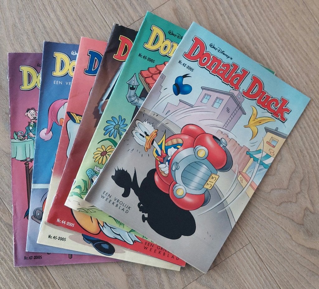 Donald Duck weekblad 2005 - nummers 42 t/m 47 (6 stuks), Ophalen of Verzenden, Zo goed als nieuw, Donald Duck, Meerdere stripboeken
