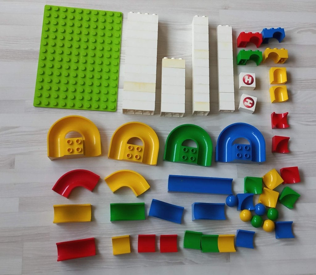 Hubelino Knikkerbaan Baanelementen Set, Ophalen, Gebruikt, Overige thema's, Overige typen