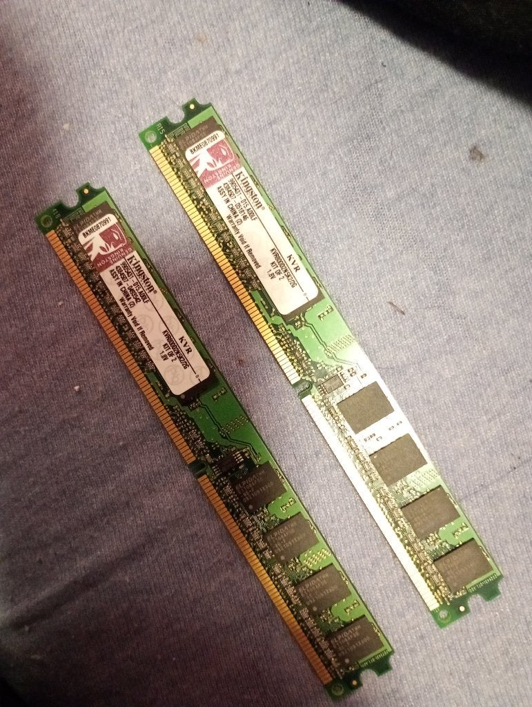 Kingston KVR DDR RAM Geheugenmodules (2x), Ophalen of Verzenden, Desktop, 2 GB, DDR