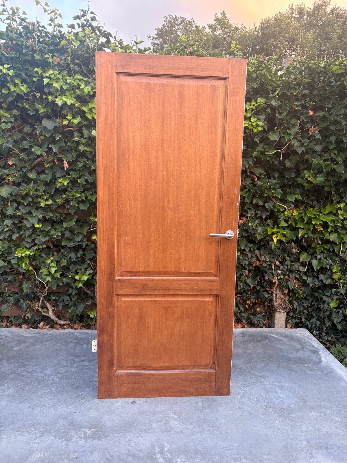Hardhouten Paneeldeur 82,5x199,5cm met beslag, Ophalen, Gebruikt, 80 tot 100 cm, Binnendeur