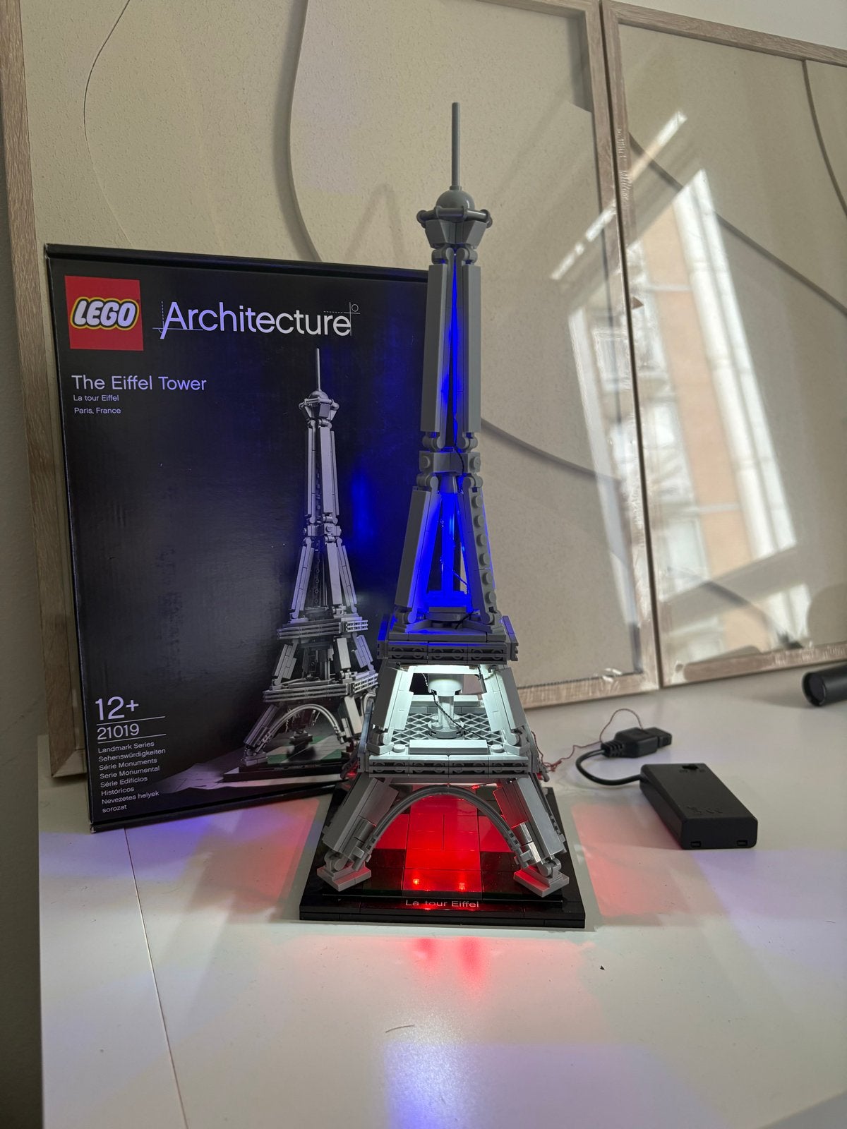 Lego Architecture Eiffeltoren 21019 met verlichting, Lego, Architecture, Ophalen of Verzenden, Zo goed als nieuw