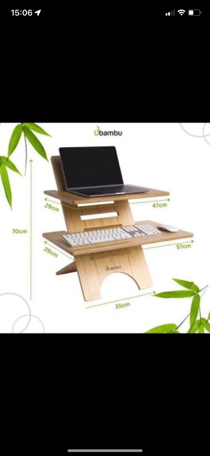 Bamboe Ubambu Sta Bureau, Ophalen of Verzenden, Nieuw