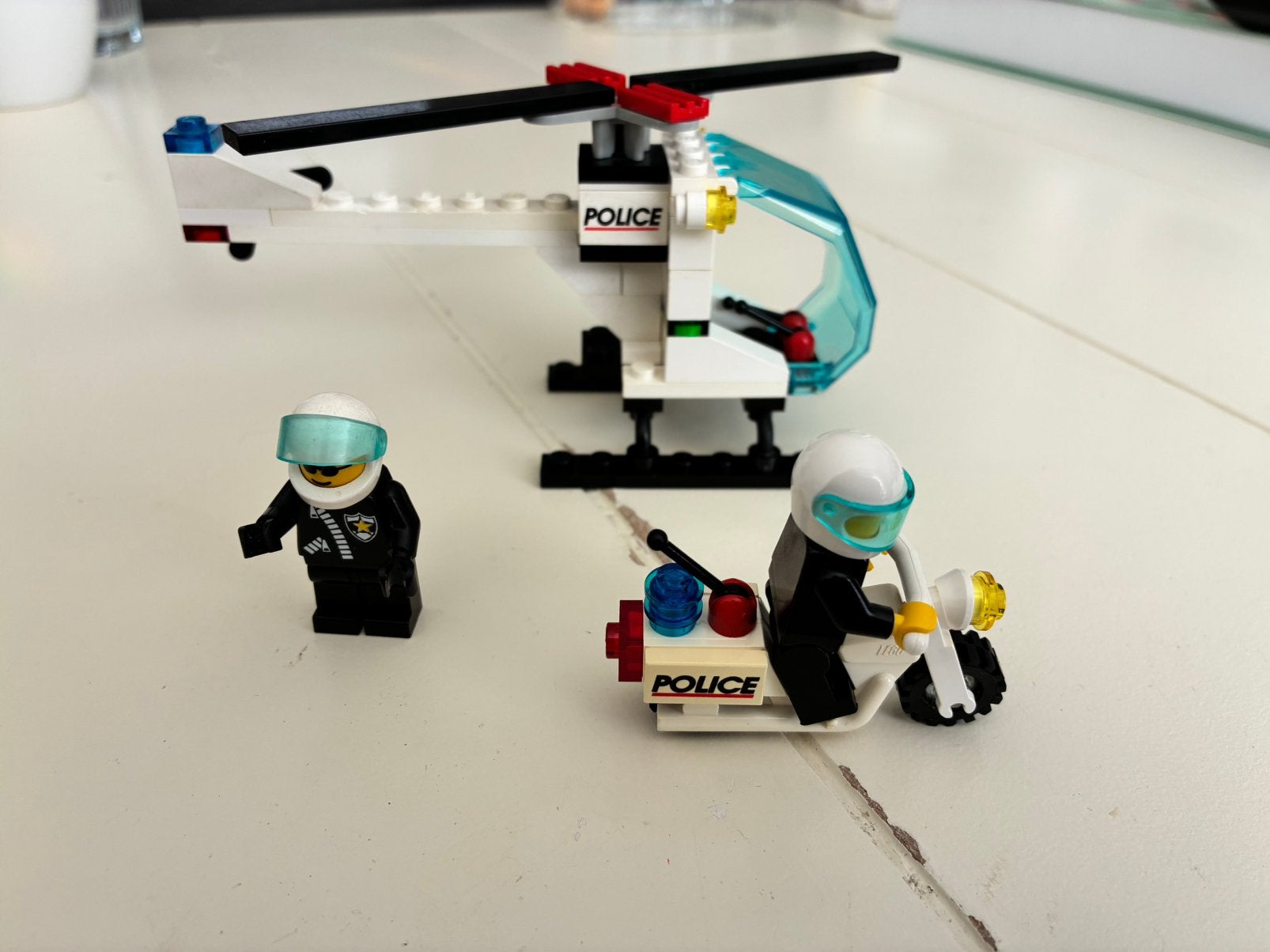 Lego 6664 police Helikopter en motor, Overige thema's, Lego, Ophalen of Verzenden, Zo goed als nieuw