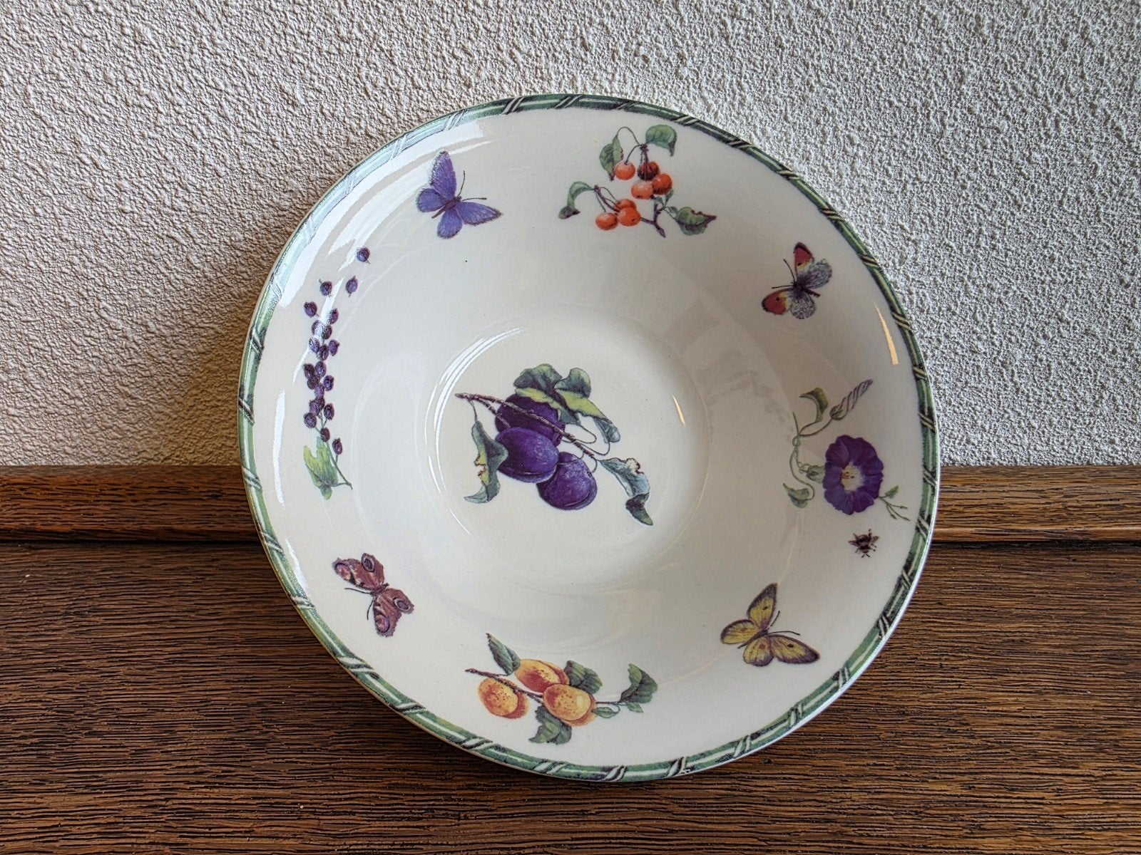 JBS Janneke Brinkman Salentijn Fruit & Flowers schaal kom, Gebruikt, Porselein of Keramiek, Schaal, Rond