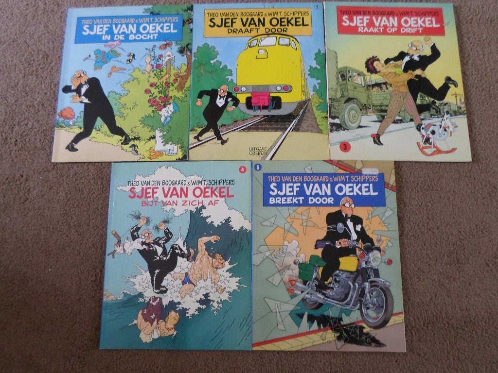 Sjef  van  Oekel .        5    voor    10   euro., Theo  van  de  Boogaard     Wim  T  Schippers., Ophalen of Verzenden, Zo goed als nieuw