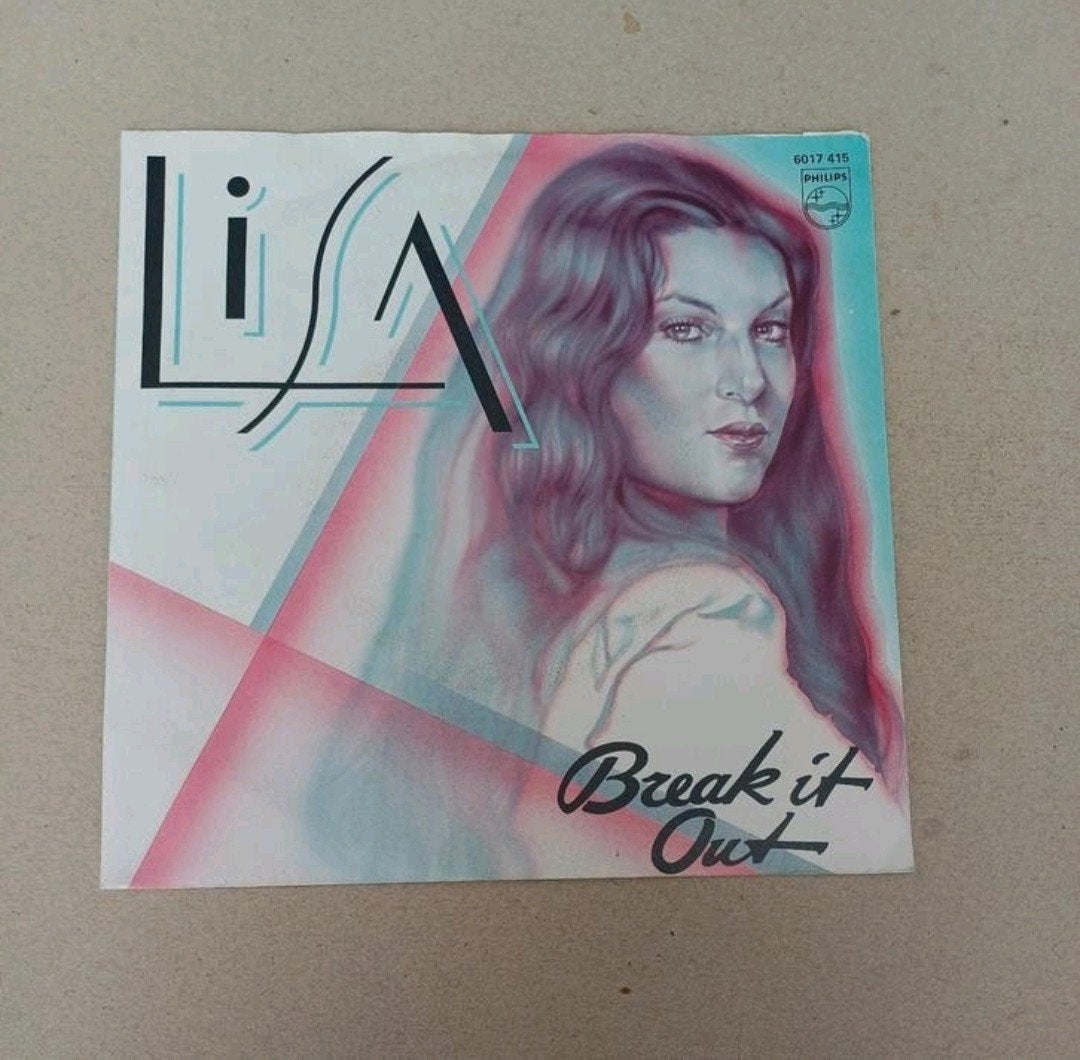 Lisa - Break It Out, Cd's en Dvd's, Vinyl Singles, Gebruikt, Pop, Beschermende buitenhoes, 7 inch, Ophalen of Verzenden
